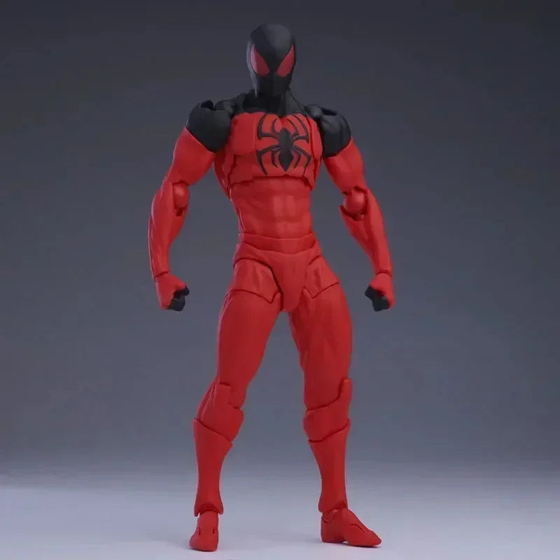 In Stock Mess Toys Spider Man Symbiote Spiderman Messtoys Black Suit Neighbor Scarlet Spider Anime Action Figure Gifts Toys
