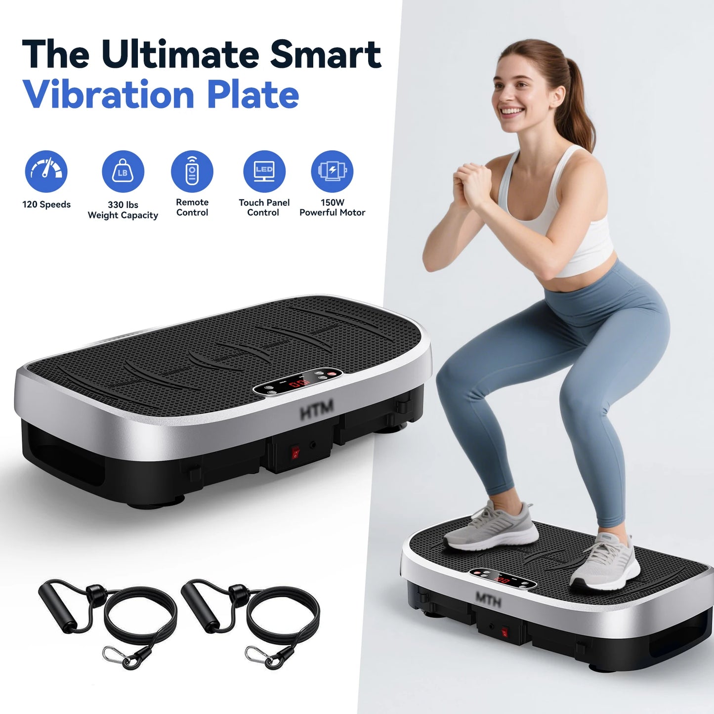 HTM Vibration Plate Exercise Machine Whole Body Workout