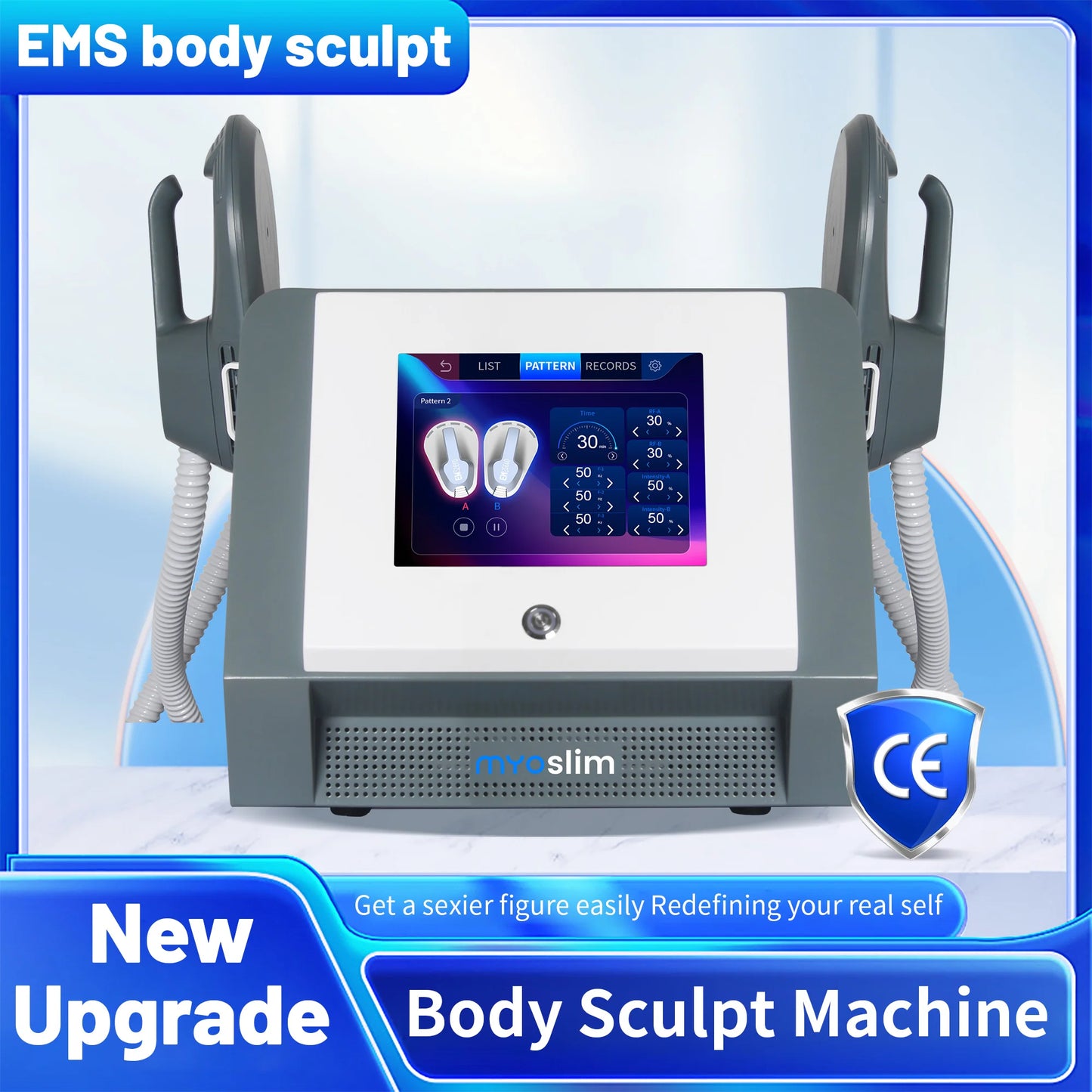 TAIXLE EMS Sculpt Machine RF Body Slimming Massager For Muscle Stimulation
