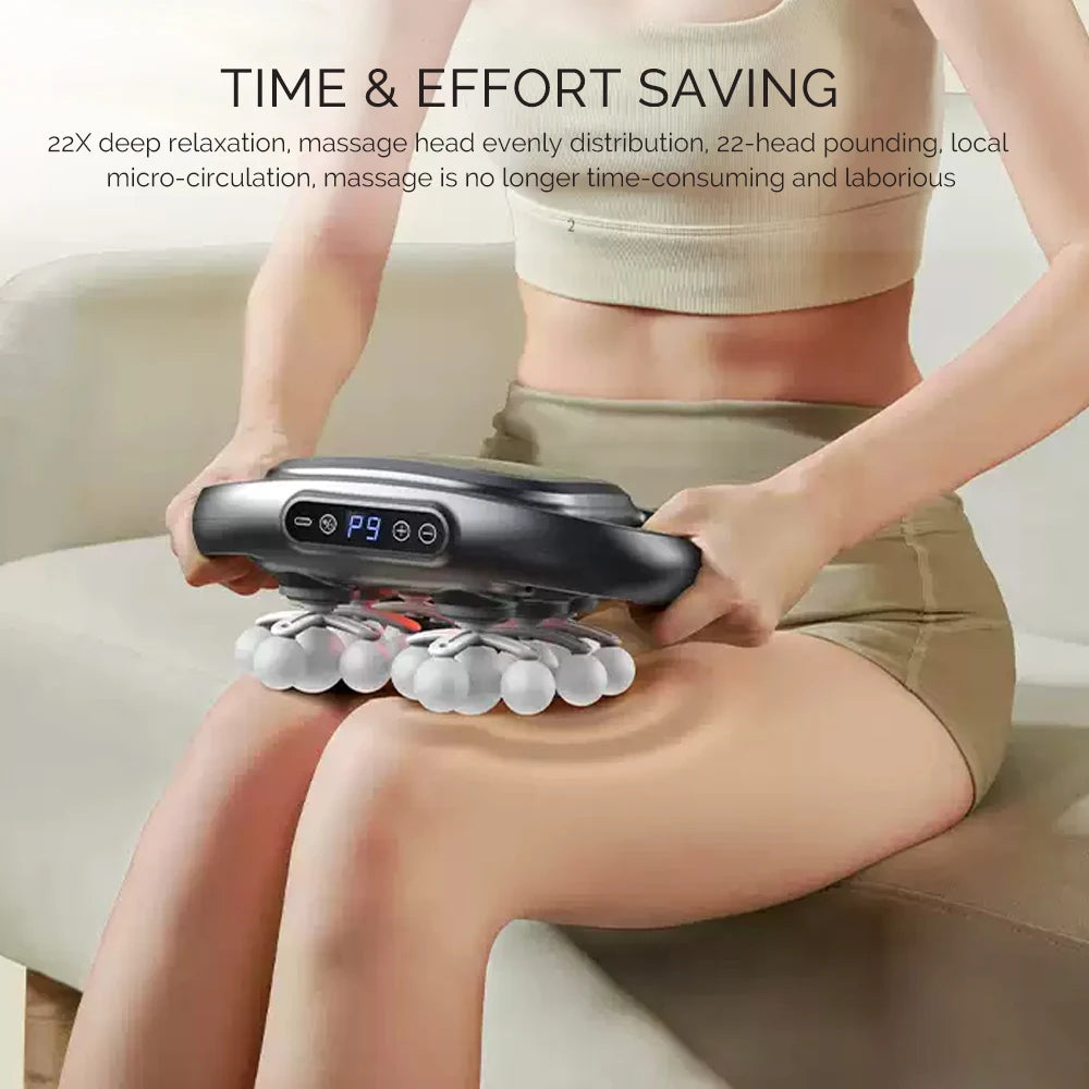 Foreverlily 22-Head Fascia Massage Gun High-Frequency Vibration