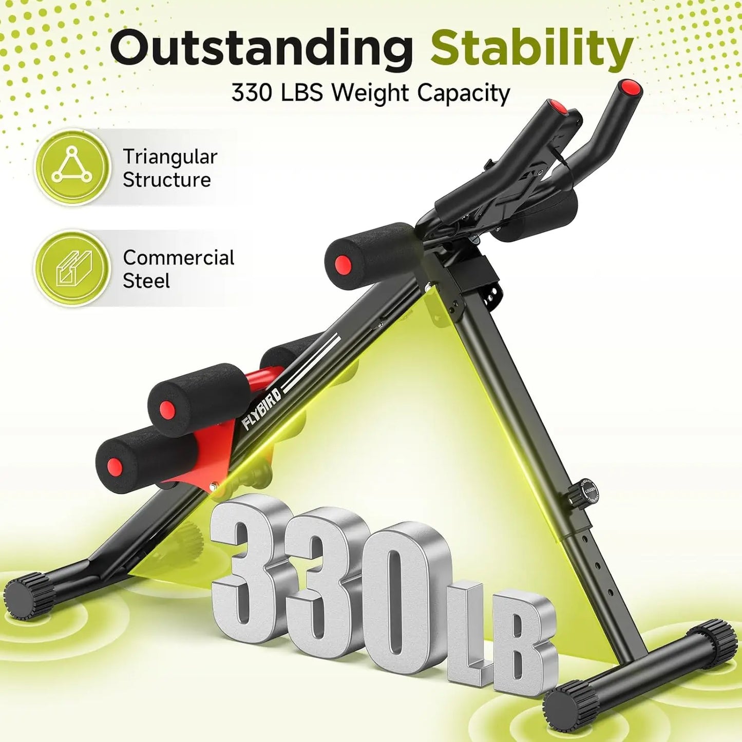 Ab Workout Equipment Adjustable Ab Machine For Home Gym