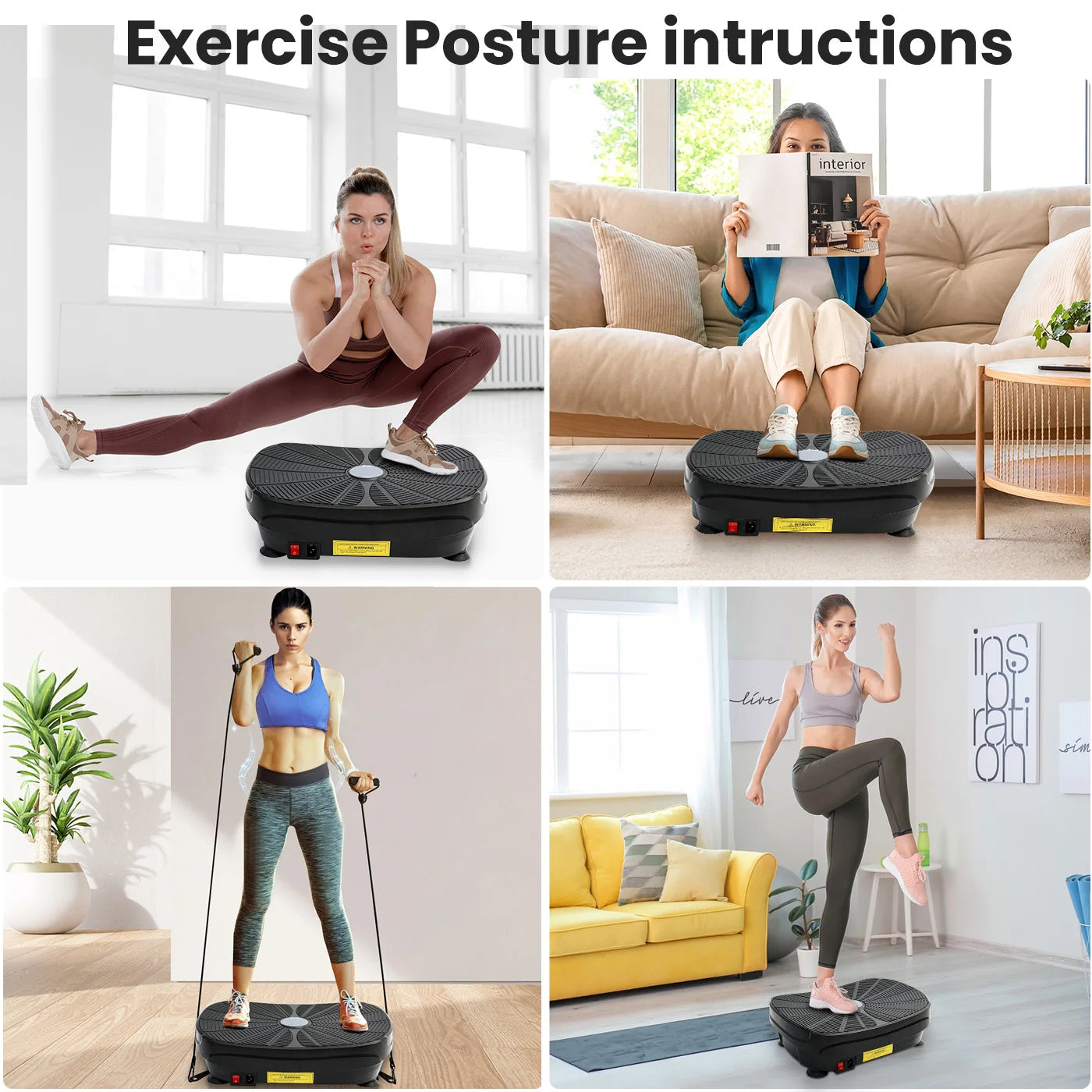 Vibration Plate Exercise Machine For Whole Body Workout
