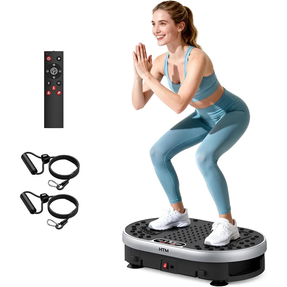HTMM Vibration Plate With 120 Speed Levels And 9 Programs
