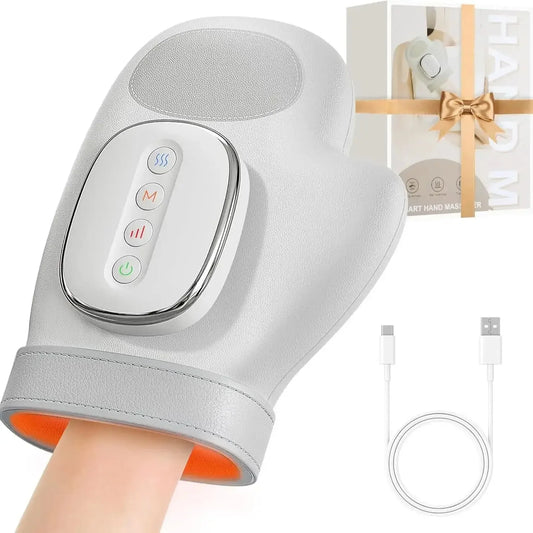 Hand Massager With Heat And Airbag Compression For Carpal Tunnel