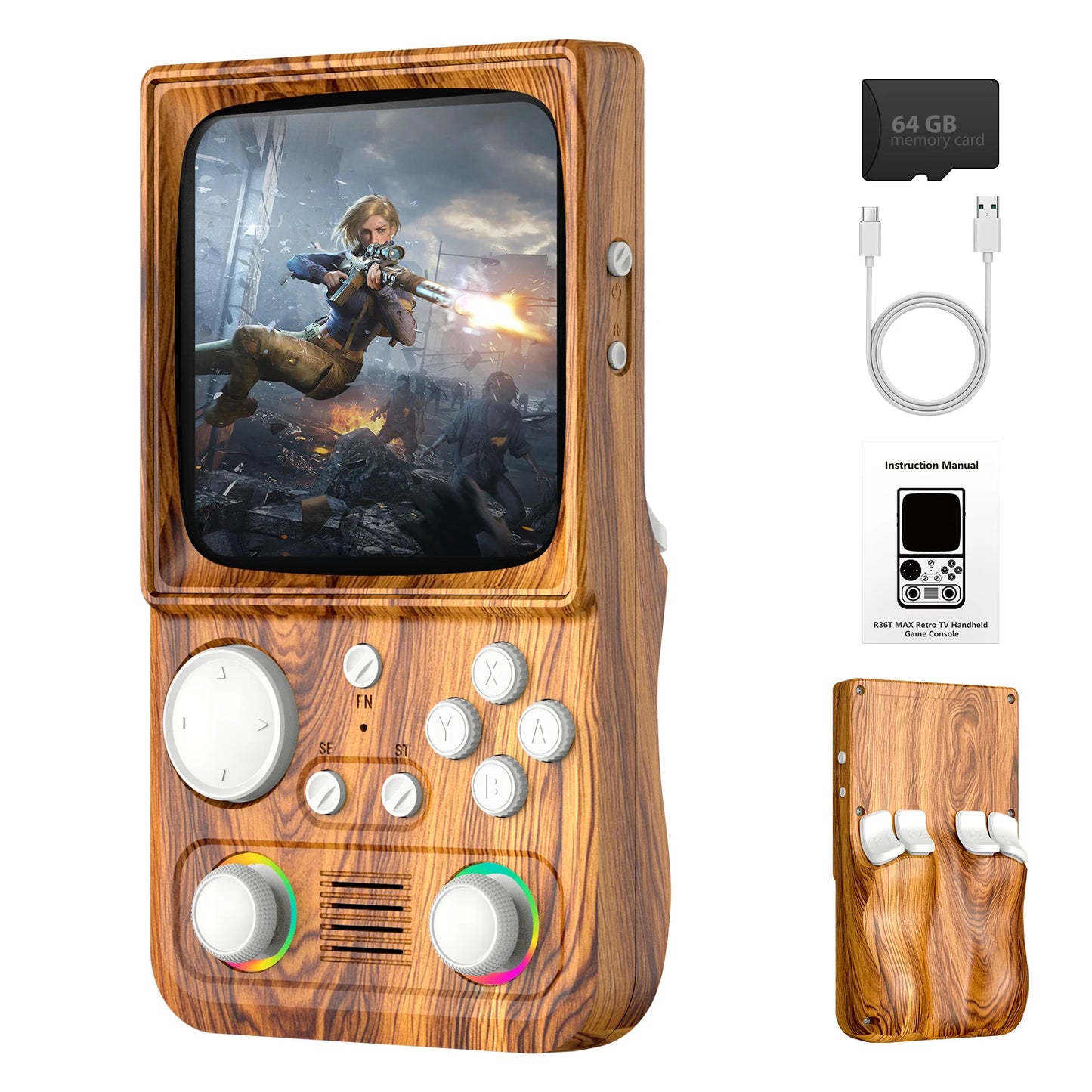 AQHH AISLPC R36T MAX Retro Handheld Console EmuELEC