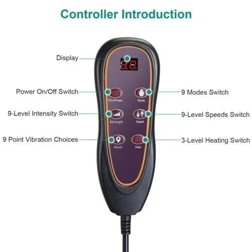 Electric Massage Mat Multifunctional Kneading Full Body Massager With Heating